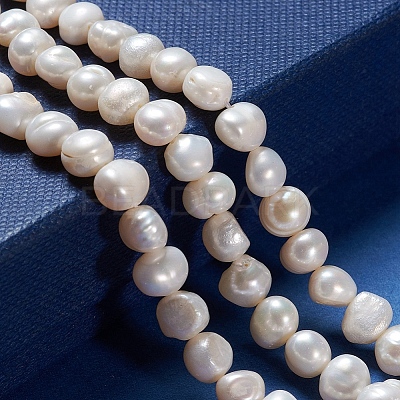 Natural Cultured Freshwater Pearl Beads Strands PEAR-I004-08A-1