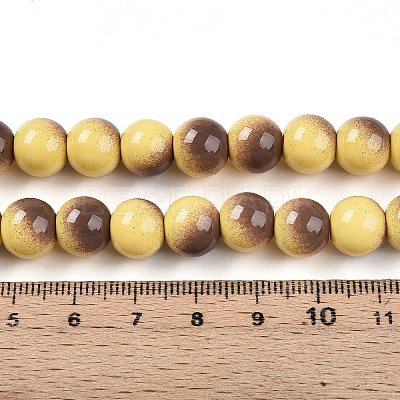 Baking Paint Glass Beads X1-DGLA-N012-10mm-09-1