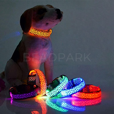 Adjustable Polyester LED Dog Collar MP-H001-A02-1