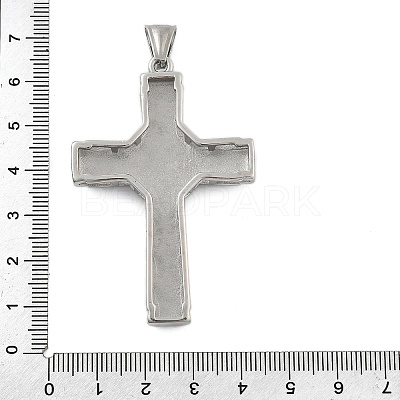 304 Stainless Steel Rhinestone Pendants STAS-G346-51P-1