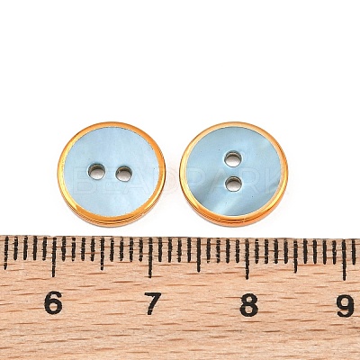 Golden Edge Naturl Black Lip Shell Button SH-CBA0ED6-01D-1