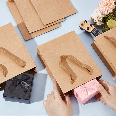 Folding Paper Gift Bags with Handle ABAG-WH0045-21C-1