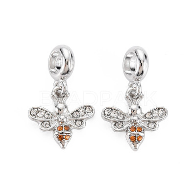Rack Plating Alloy European Dangle Charms MPDL-N039-120-1
