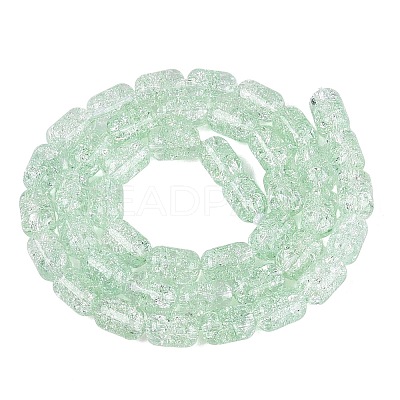 Transparent Crackle Glass Beads Strands GLAA-NH0001-04-A09-1