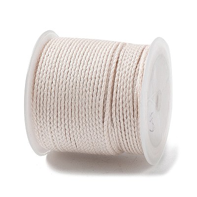 20M Polyester Braided Cord for Jewelry Making OCOR-G015-04A-12-1