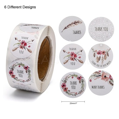 1 Inch Thank You Stickers DIY-G013-A08-1