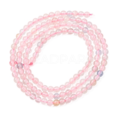 Natural Morganite Beads Strands G-H358-A10-3mm-01-1