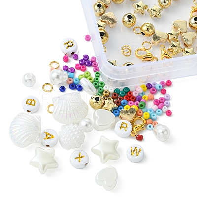 DIY Glass Beads Bracelets Mking Kits DIY-FS0006-54B-1
