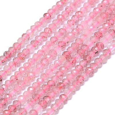 Natural Strawberry Quartz Beads Strands G-G106-A11-01-1