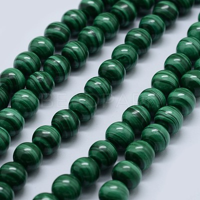 Natural Malachite Beads Strands G-F571-27AA1-4mm-1