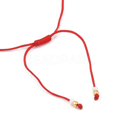 Adjustable Handmade Evil Eye Lampwork Beads Braided Bead Bracelets for Men Women BJEW-JB12485-02-1