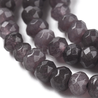 Dyed Natural Malaysia Jade Rondelle Beads Strands G-E316-2x4mm-49-1