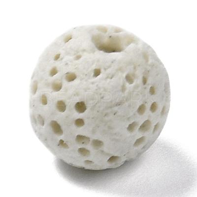 Unwaxed Natural Lava Rock Beads G-F325-8mm-A08-1