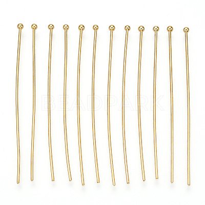 Brass Ball Head Pins X-KK-G331-10-0.8x50-1