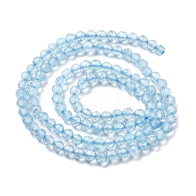 Natural Blue Topaz Beads Strands X-G-H079-A02-03-1