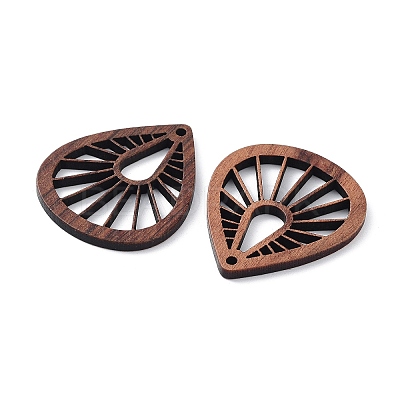 Walnut Wood Laser Cut Pendants WOOD-Q051-03G-1