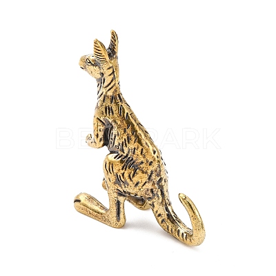Brass Kangaroo Display Decorations KK-D370-07AG-1