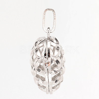 Eco-Friendly Rack Plating Brass Hollow Heart Cage Pendants KK-M180-05P-NR-1