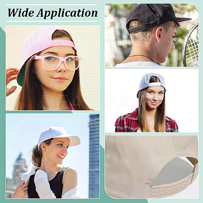 40 Sets Plastic Snapback Strap with 7 Holes FIND-BC0013-41A-1