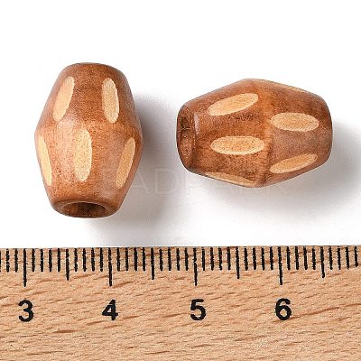 Schima Wood Carved European Beads WD-CBACBB7-01A-1