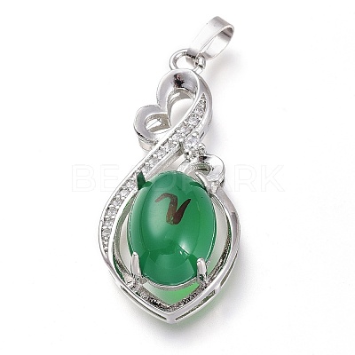 Brass Micro Pave Clear Cubic Zirconia Open Back Bezel Pendant Cabochon Settings ZIRC-I049-09-1