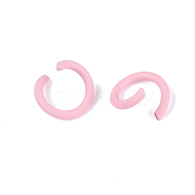 Spray Painted Iron Open Jump Rings IFIN-T017-04C-12-1
