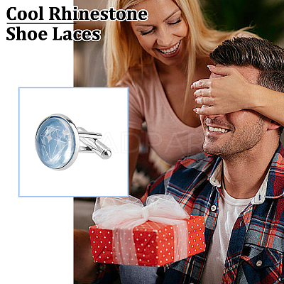DIY Blank Dome Cufflinks Making Kit DIY-DC0002-60A-1