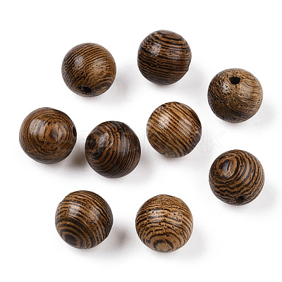 Natural Wenge Wood Beads WOOD-S659-17-LF-1
