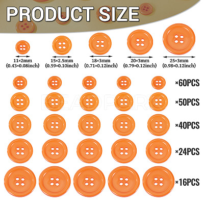 4-Hole Resin Buttons RESI-TA0004-11A-02-1