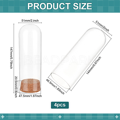 Glass Dome Cover LS-DJEW-WH0099-04A-1