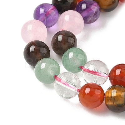 Natural Mixed Gemstone Beads Strands G-P574-A02-6mm-1