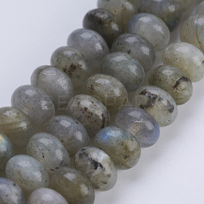 Natural Labradorite Beads Strands G-P354-01-8x5mm-1
