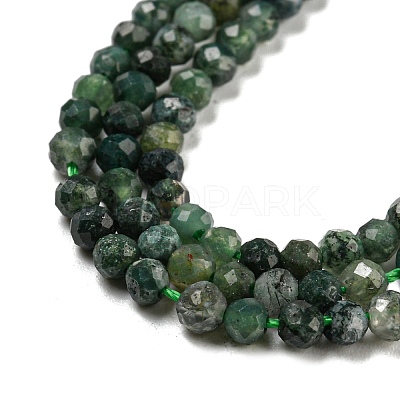Natural Moss Agate Beads Strands X-G-K020-3mm-32-1