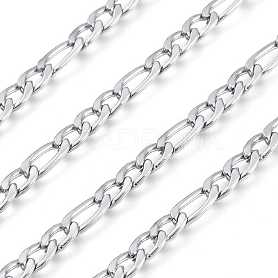 Tarnish Resistant 304 Stainless Steel Figaro Chains CHS-M001-04P-1