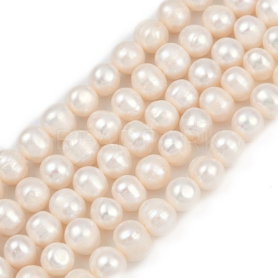 Natural Cultured Freshwater Pearl Beads Strands PEAR-I007-07J-03A-1