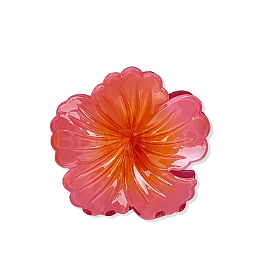 Two Tone Plastic Claw Hair Clips PW-WG9B72A-02-1