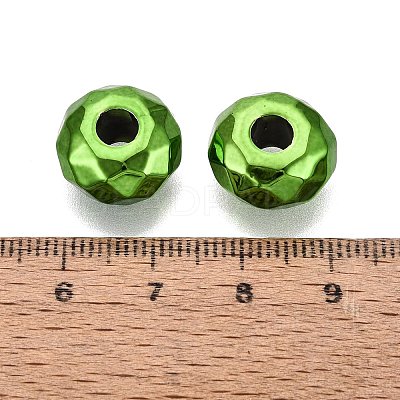 UV Plating Acrylic European Beads OACR-E033-22-07-1