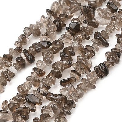 Natural Smoky Quartz Beads Strands G-P622-A01-01-1