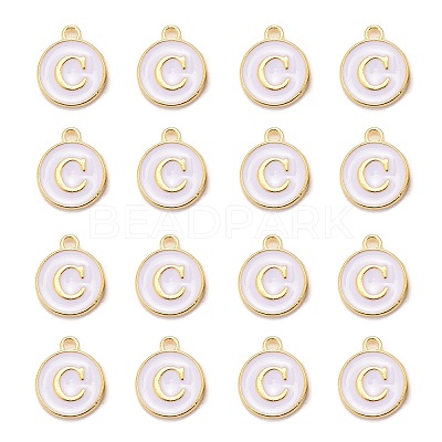 Golden Plated Alloy Charms LS-ENAM-S118-01C-1