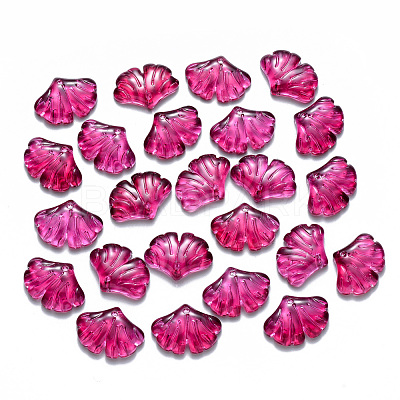 Transparent Baking Paint Glass Pendants DGLA-T002-01A-1
