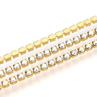 Iron Rhinestone Cup Chains CH-T006-02A-04-1