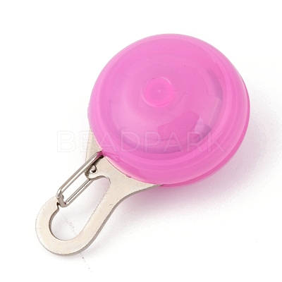 Plastic & Iron LED Collar Light AJEW-P080-09-1