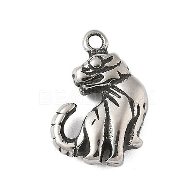 304 Stainless Steel Tibetan Style Pendants STAS-S185-10AS-A-1