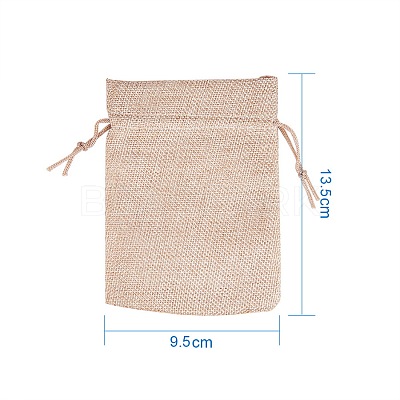 Burlap Packing Pouches Drawstring Bags ABAG-PH0001-14x10cm-05-1