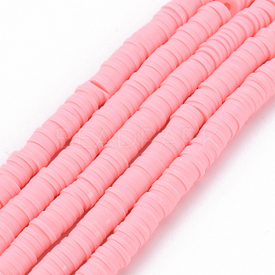Handmade Polymer Clay Bead Strands CLAY-T002-6mm-59-1