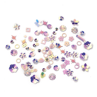 Plastic Paillette Beads DIY-P025-05C-1