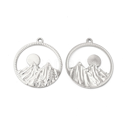 Non-Tarnish 304 Stainless Steel Pendants STAS-L268-010P-1
