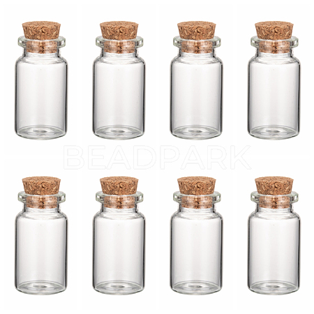 Clear Glass Jar Wishing Bottles Vials with Cork X-AJEW-H004-7-1