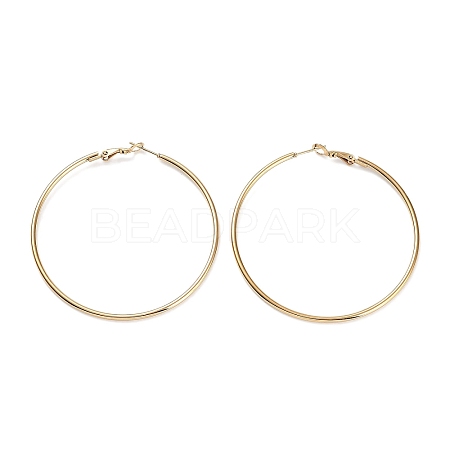 Ring 304 Stainless Steel Hoop Earrings for Women Men EJEW-B049-02G-G-1