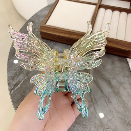 Acrylic Claw Hair Clips PW-WG118F2-04-1